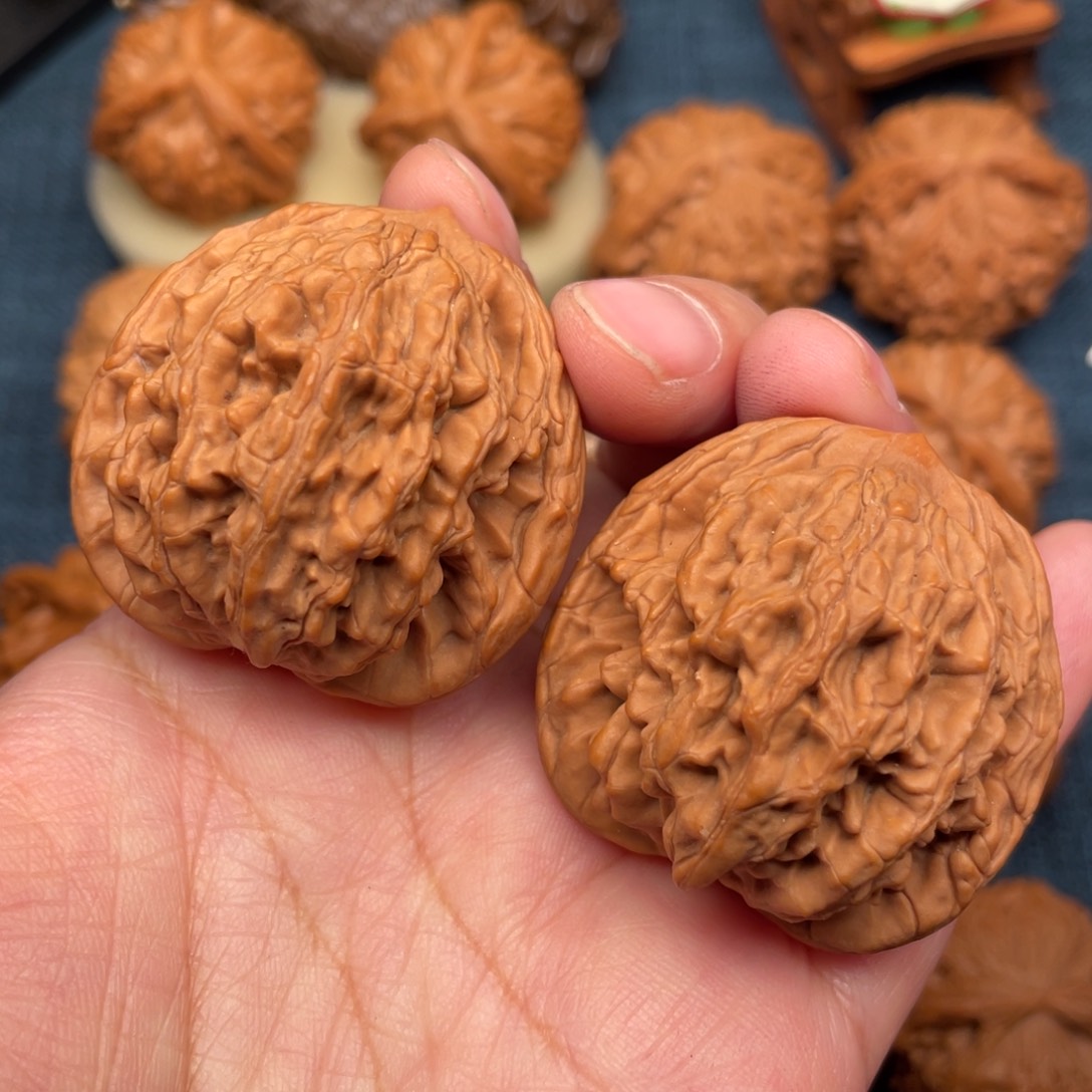 把件文玩核桃41麦穗虎头全品