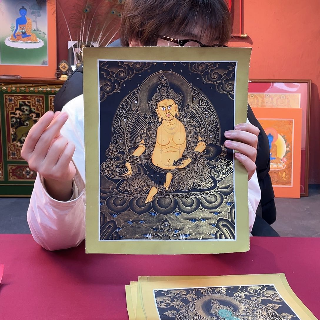 卷轴画22×30黄财纯手绘