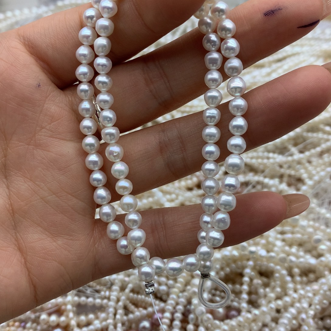 冰***糖颈饰未镶嵌淡水珍珠