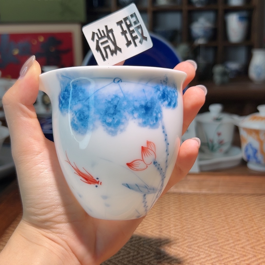 【闪购商品】微瑕 手绘 公道杯 