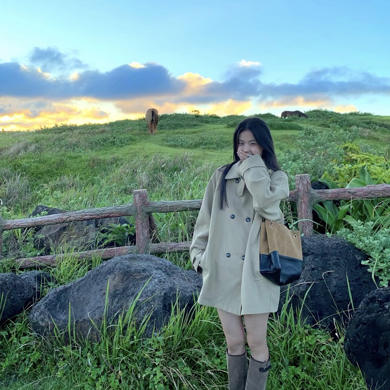 【200-400号】2025韩系秋季简约宽松遮肉百搭极简风衣外套