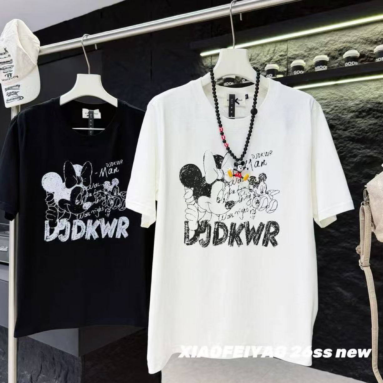 Awei 夏上新•晓肥妖绘画米奇半袖285531