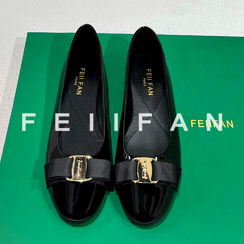 【现货】平底鞋女2025秋冬新款气质高级感法式绝美软底黑色单鞋9106