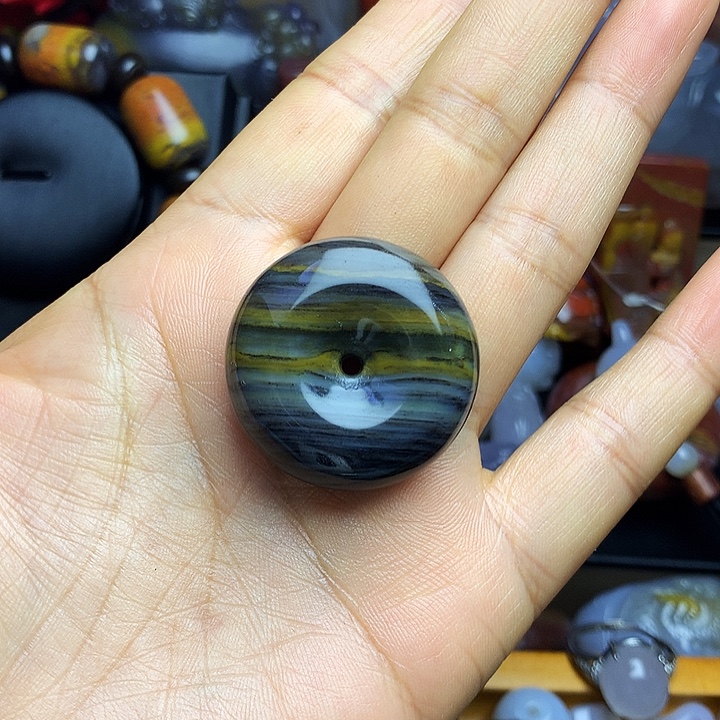 硅化玉未镶嵌吊坠(不含链)平安扣