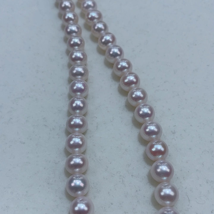 淡水珍珠颈饰银S925镶嵌8-8.5天女光灯泡光爆亮