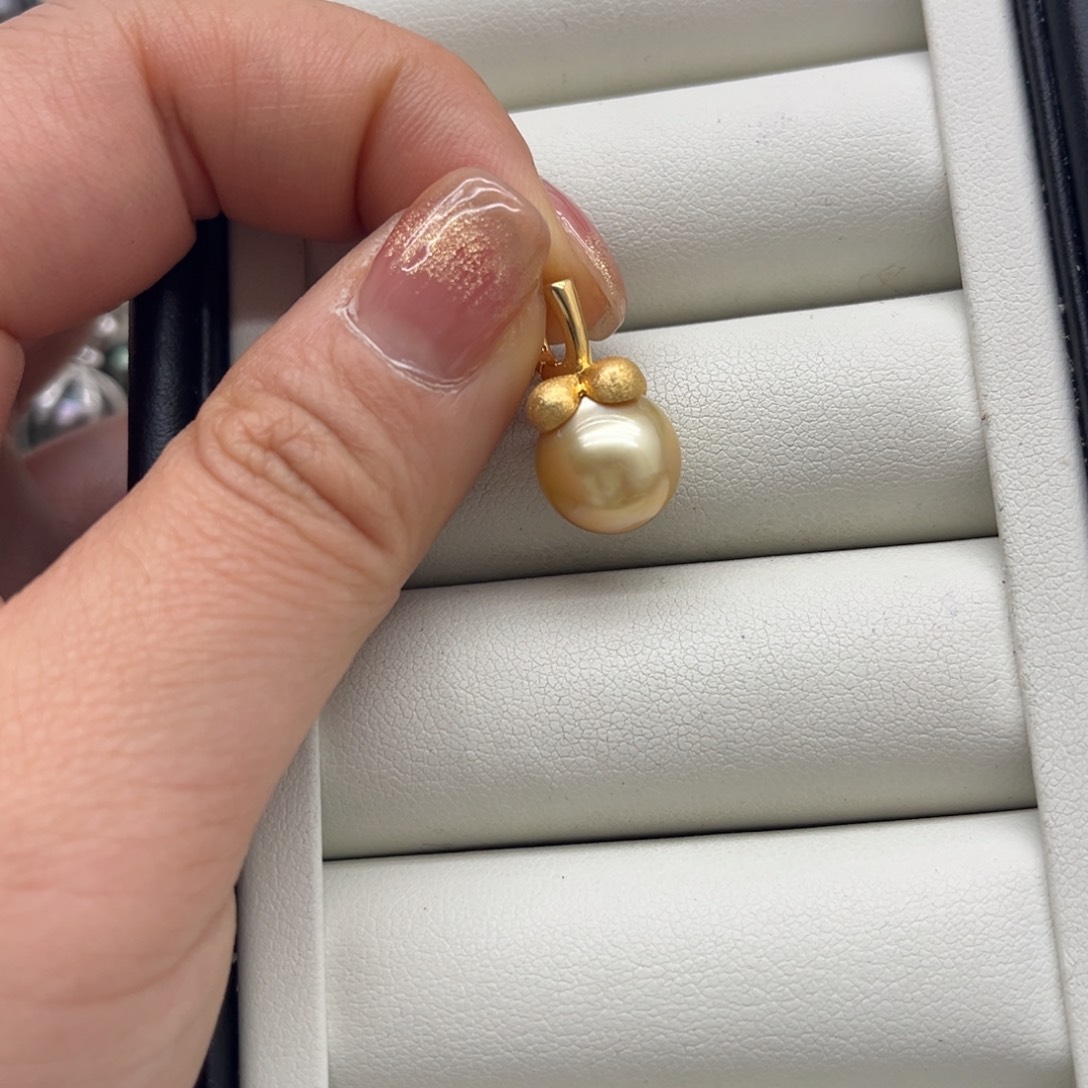 海水珍珠吊坠(不含链)银S925镶嵌