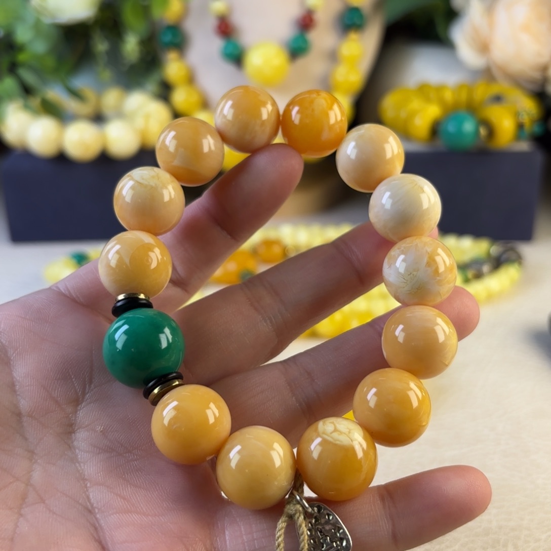 【闪购商品】16mm奶酪白色设计款手串