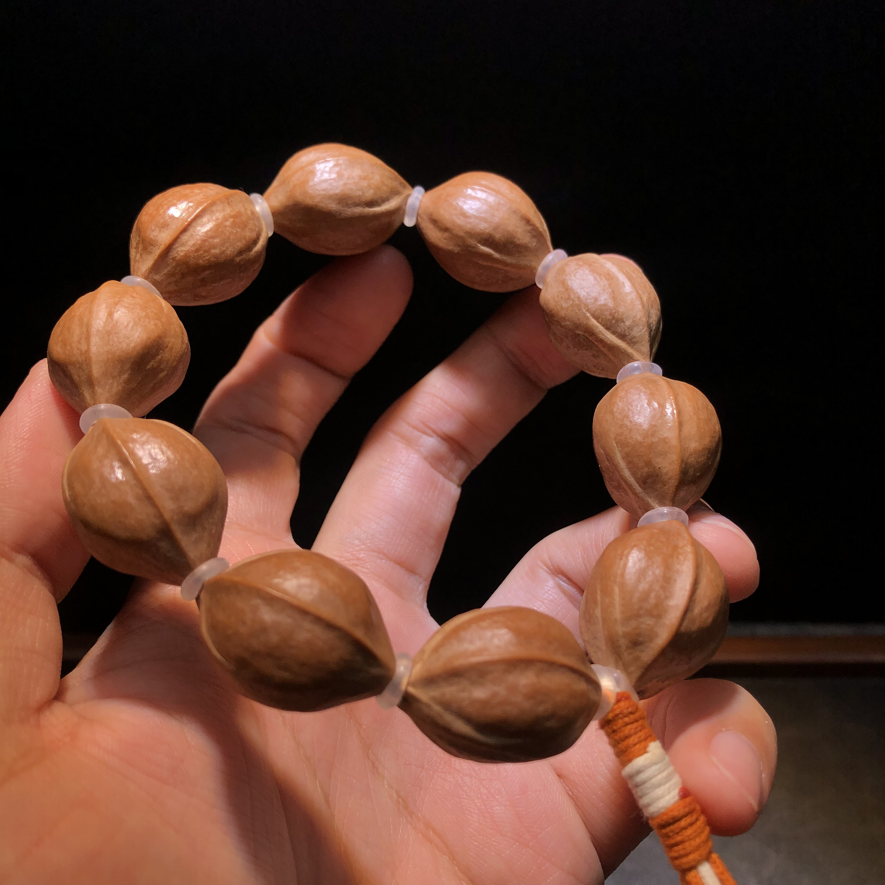 1826短圆款梅林铁核橄榄核手串小而精