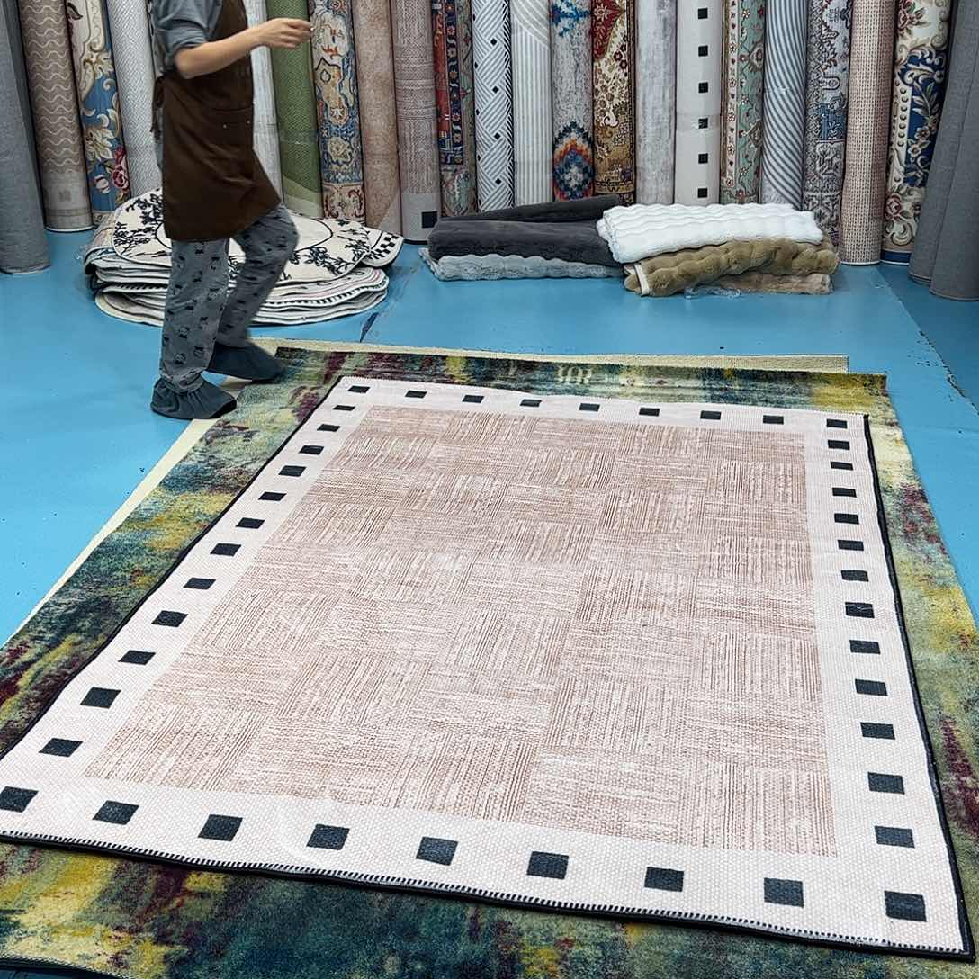 混纺160×230精编细砂棉布底仿羊绒微瑕误差正负1-3厘米