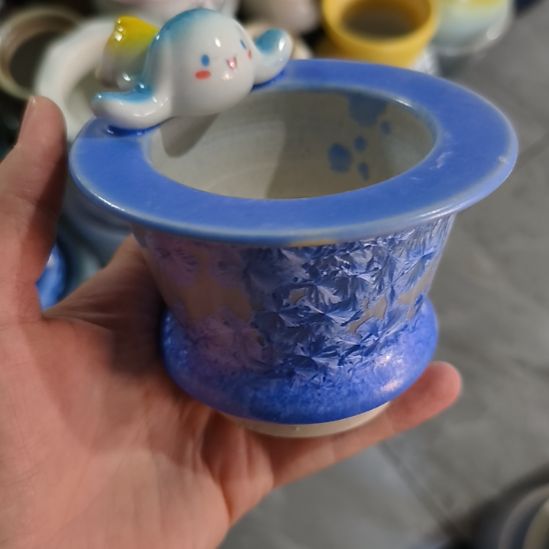 景德镇手工高温陶瓷：内6.5口高8.5