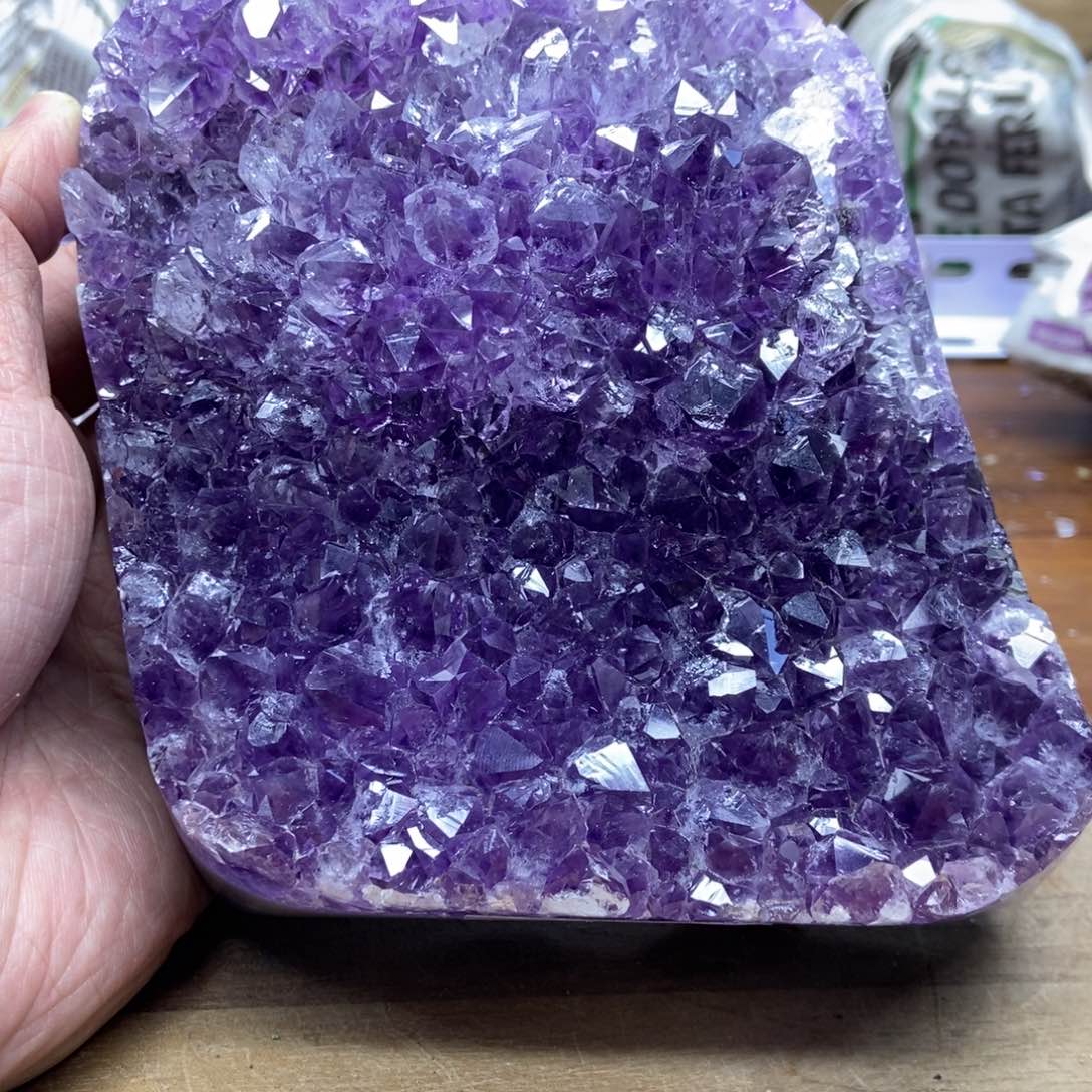 紫晶天然水晶摆件未镶嵌