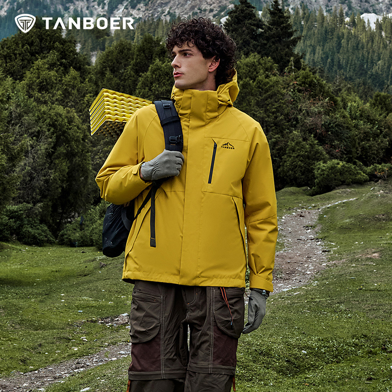 坦博尔24年秋新品男女同款可脱内胆运动户外羽绒服TEF560531D