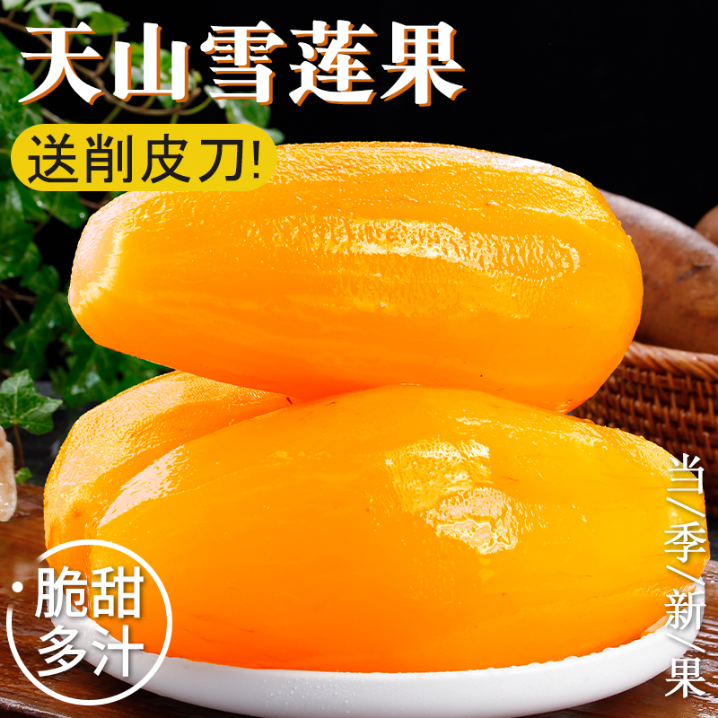 云南天山直发雪莲果9斤整箱应季新鲜水果现挖特级黄心脆多汁孕妇