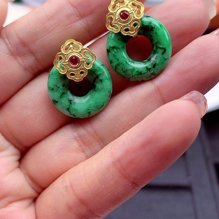 翡翠颈饰银S925镶嵌翡翠