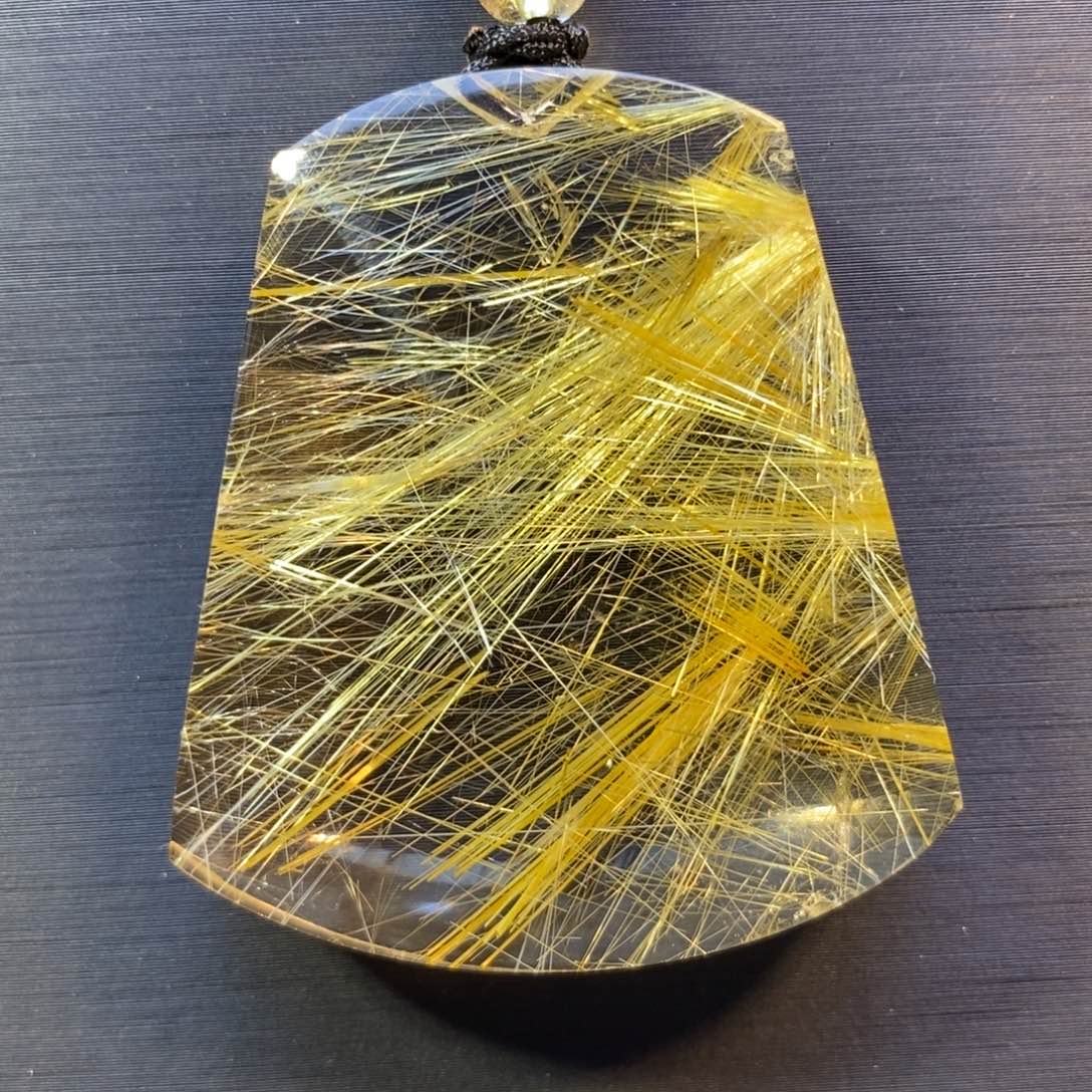 水晶颈饰未镶嵌发晶无事牌