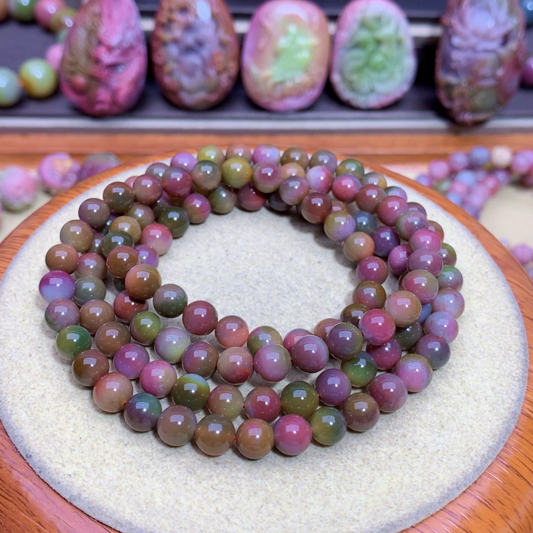 玛瑙手链未镶嵌盐源