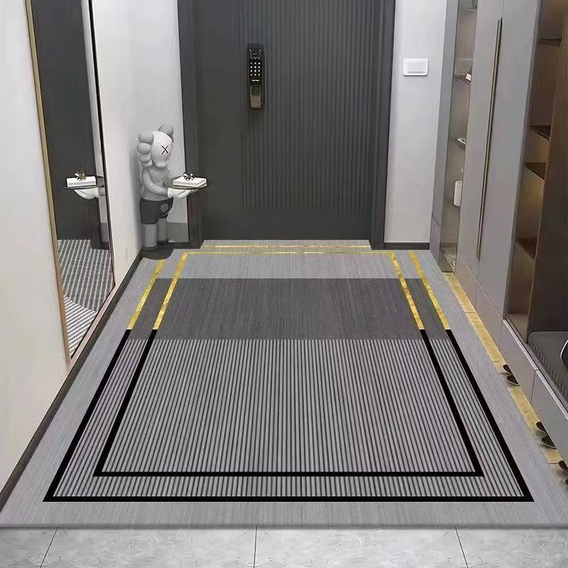 轻奢硅藻泥入户地垫门口吸水防滑入门垫子玄关满铺耐脏家用门垫子