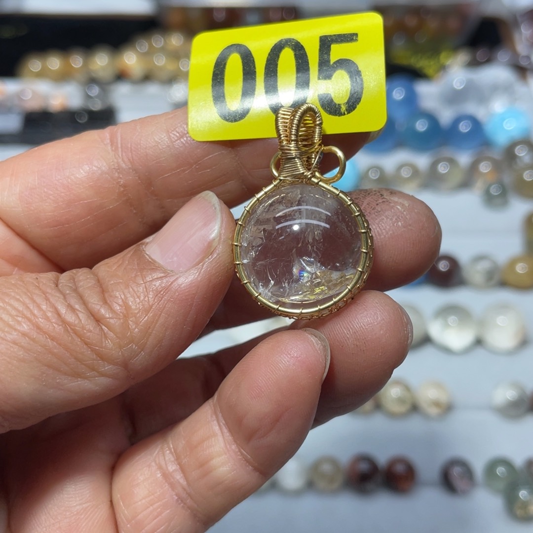 水晶吊坠(不含链)未镶嵌天然