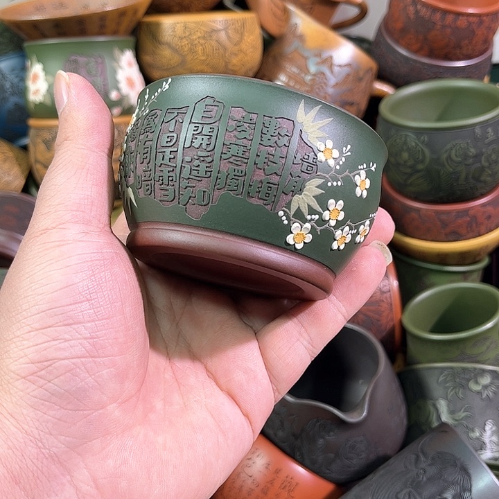 茶杯紫砂全手工紫砂主人杯