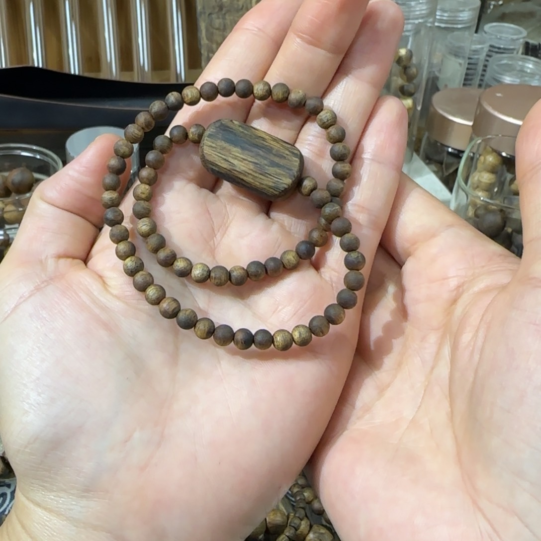 沉香手串0.5规格树心油老料