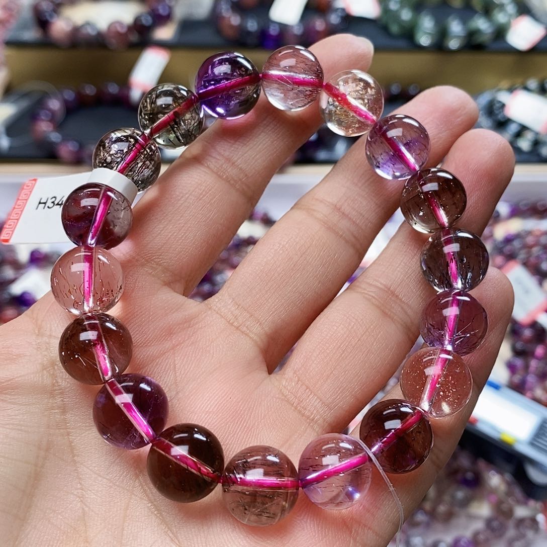 未镶嵌手链水晶透体超七12m H346 福利