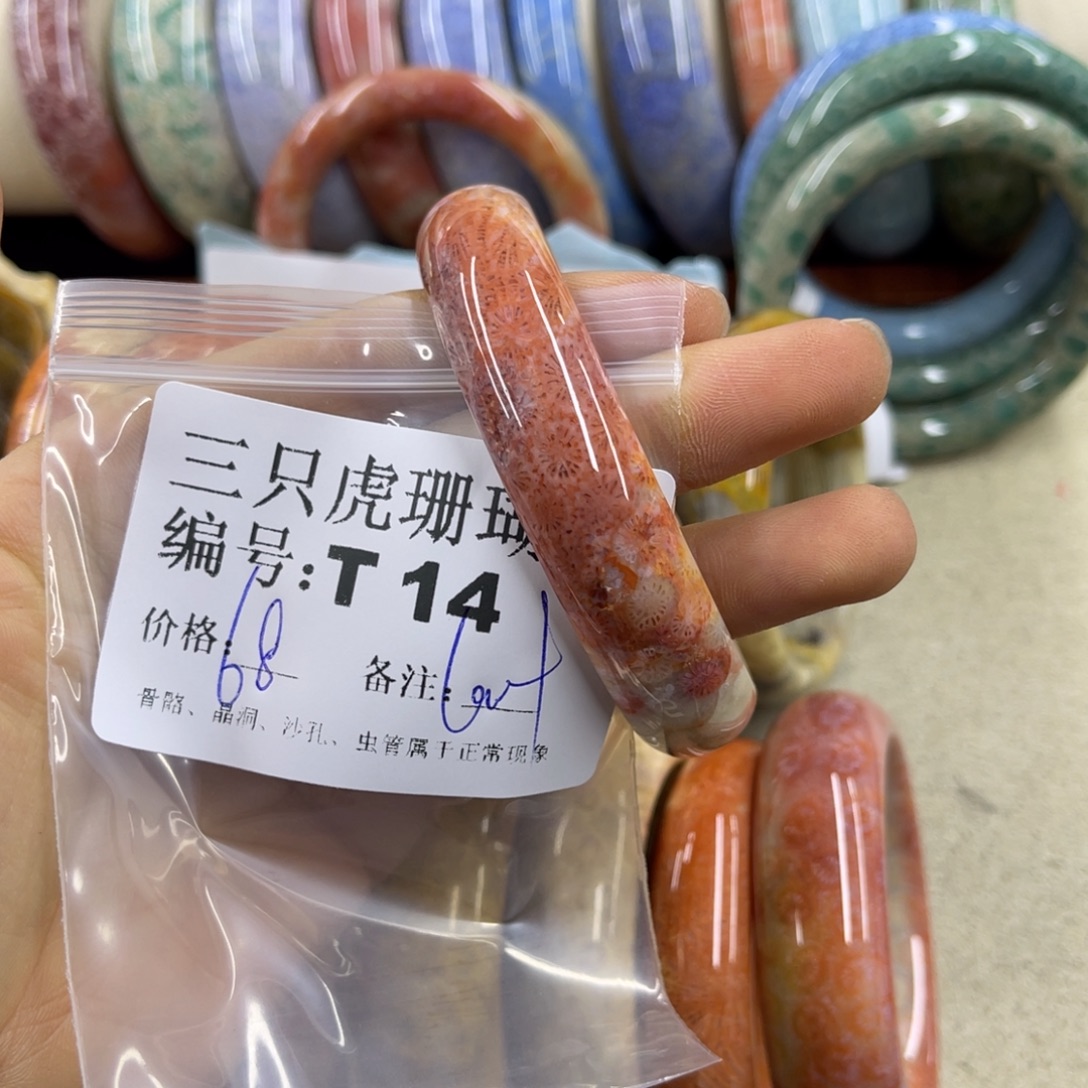 用***1硅化珊瑚（珊瑚玉）未镶嵌h