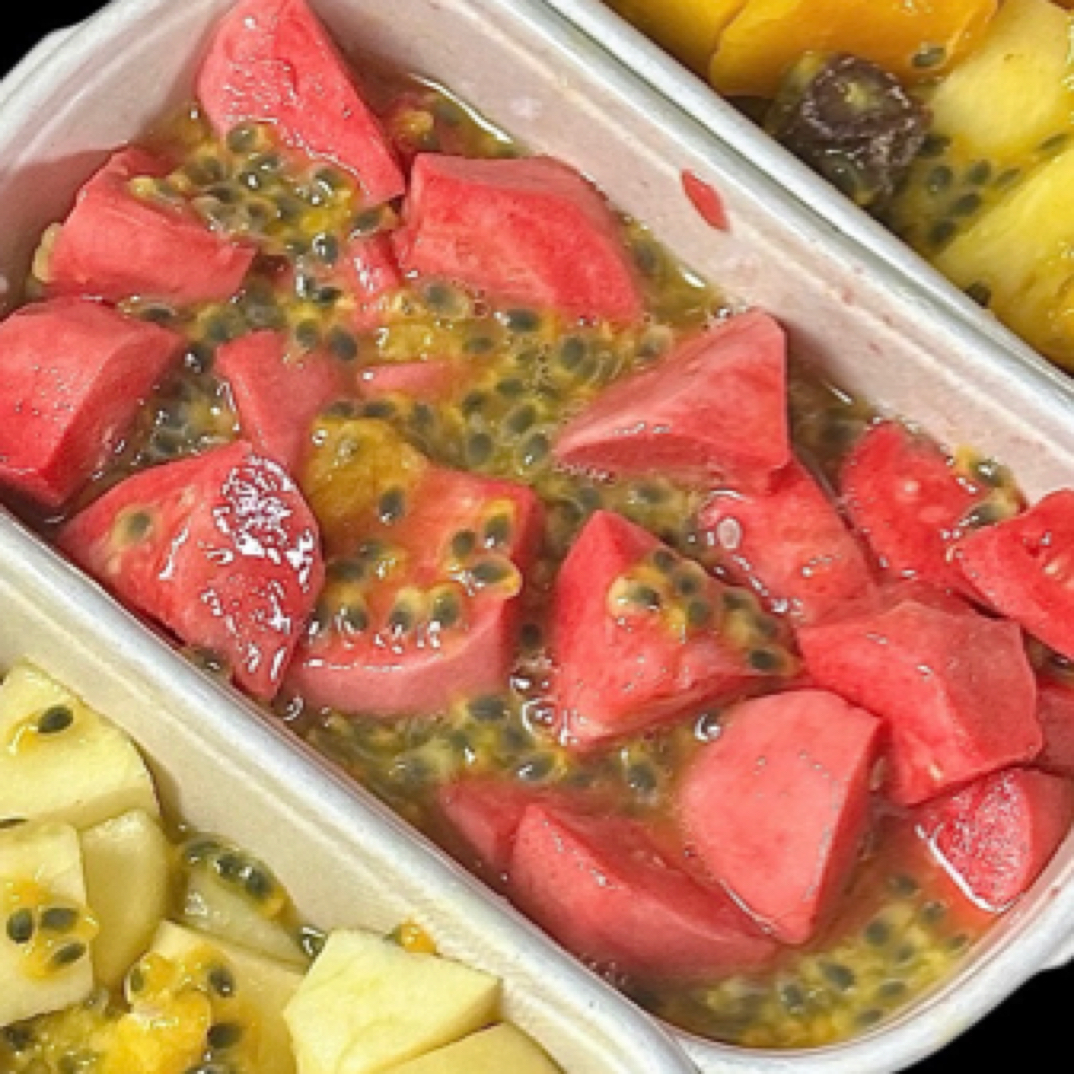 果切百香果拌红心芭乐一份350克