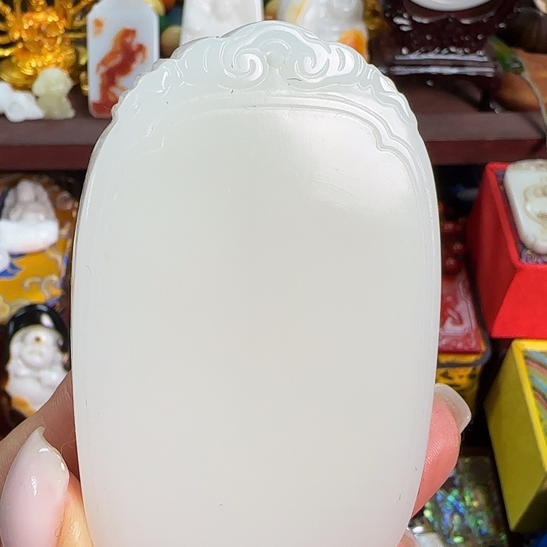 和田玉未镶嵌挂件