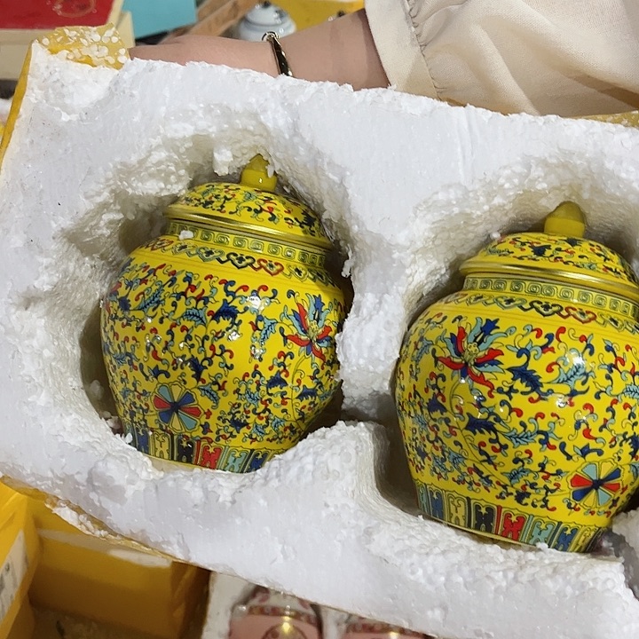 罐陶瓷茶叶罐密封罐家用摆件