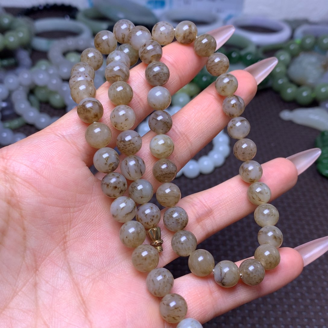 未镶嵌手串和田玉卡8