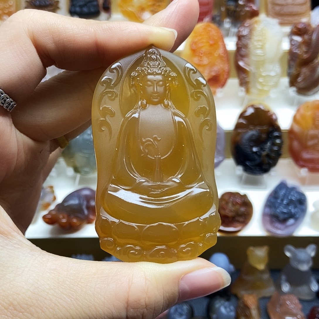 @***意玛瑙/玉髓未镶嵌颈饰