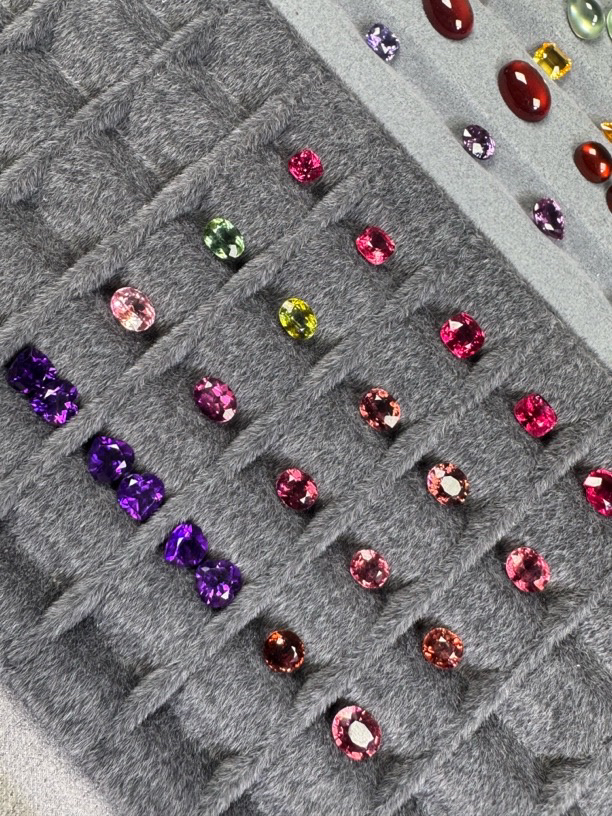 尖晶石彩色宝石无烧