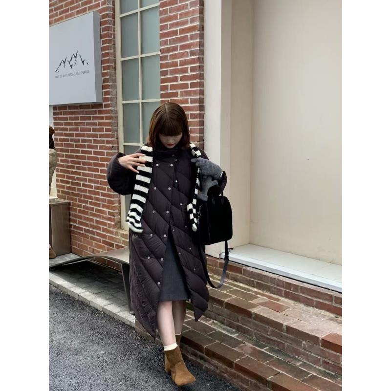 恩熙·质感轻柔长款羽绒服外套683