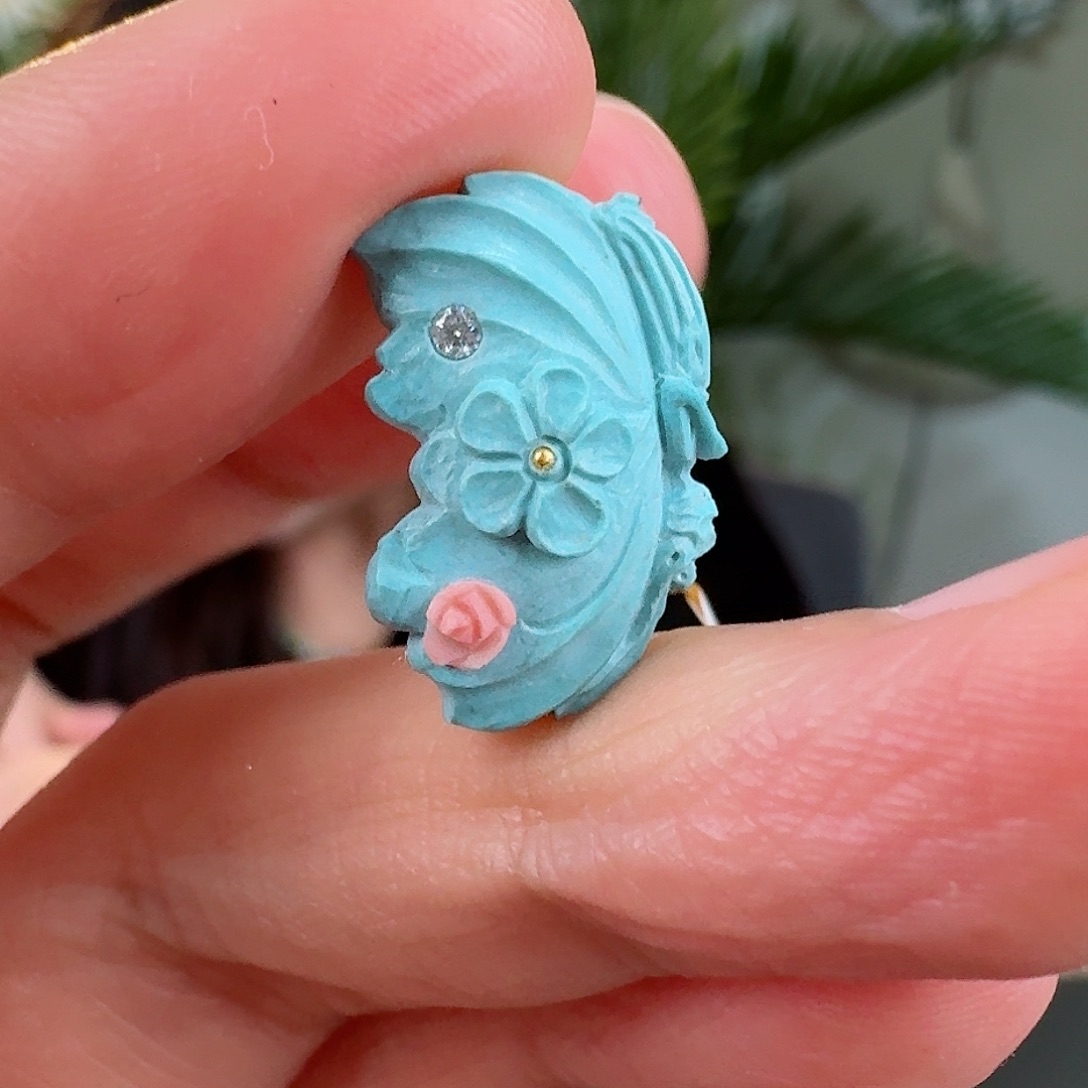 绿松石珠宝奇石未镶嵌