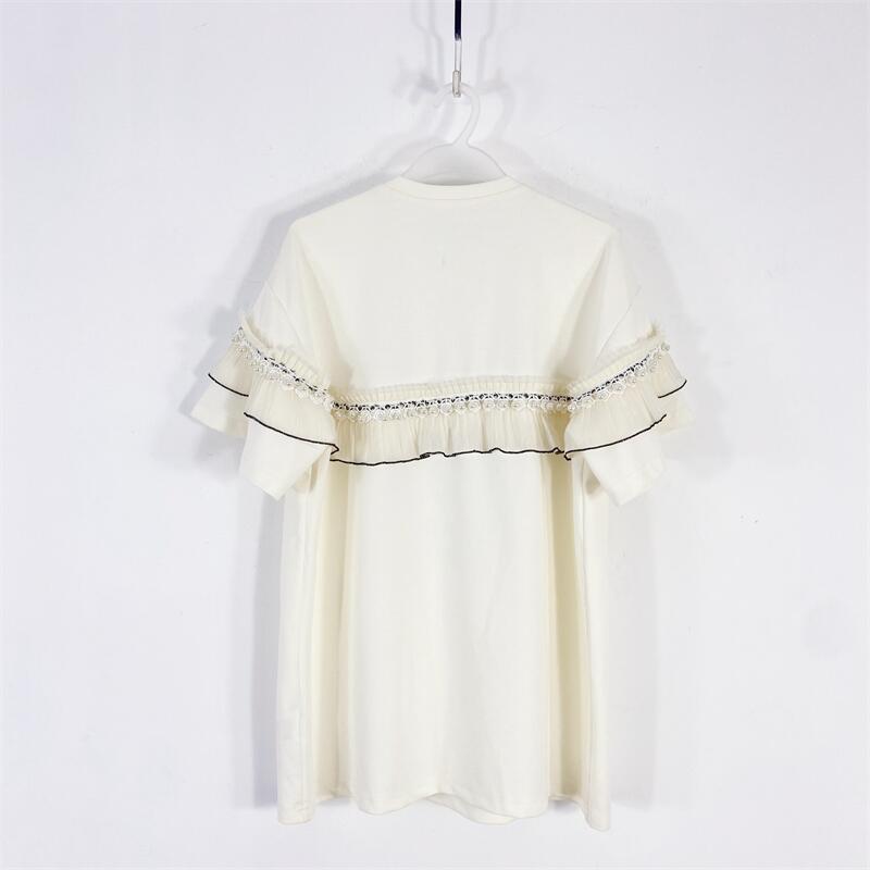 【77衣橱】ED8462精品女装上衣短袖T恤气质轻奢【红人上新】K