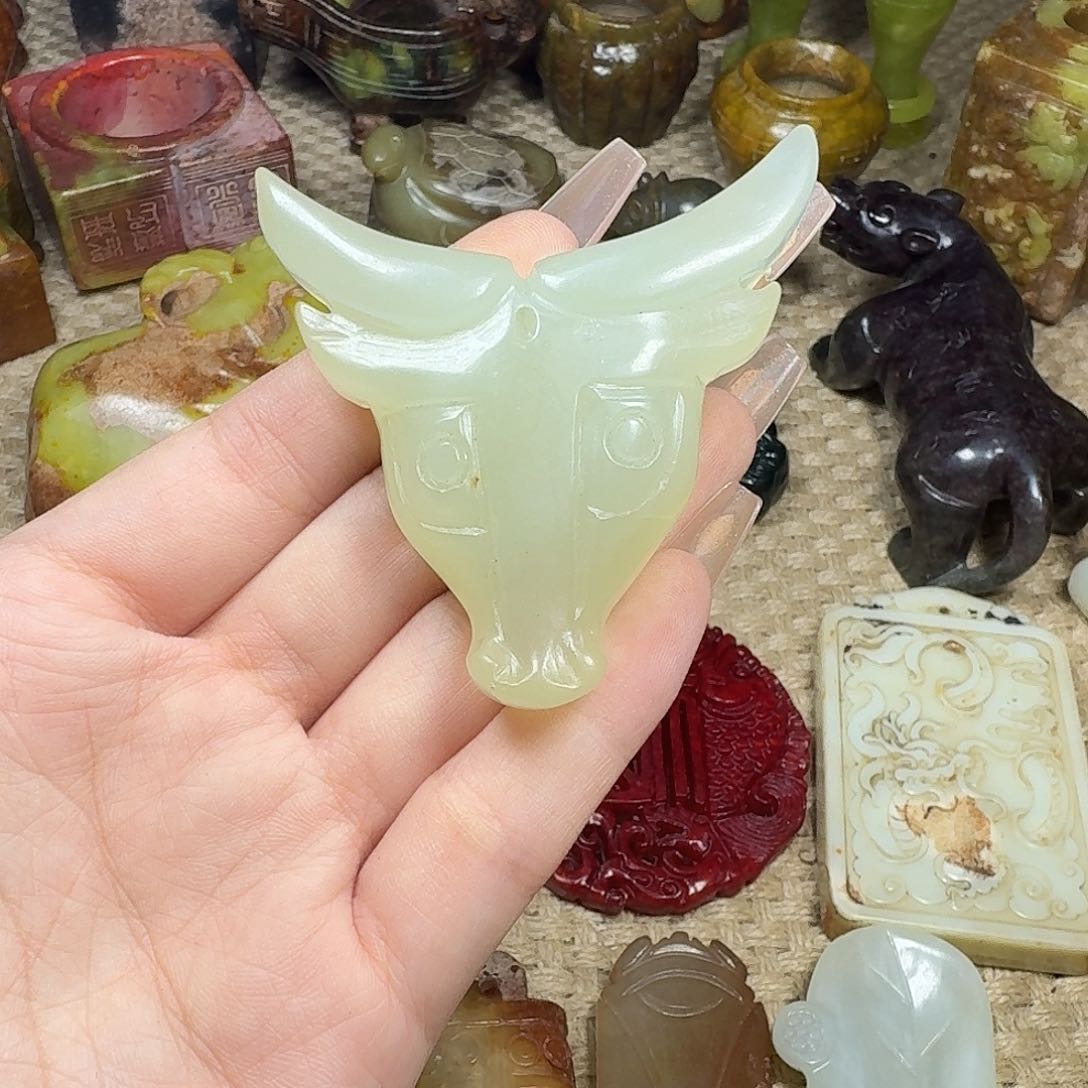 白玉菩提吊坠挂件