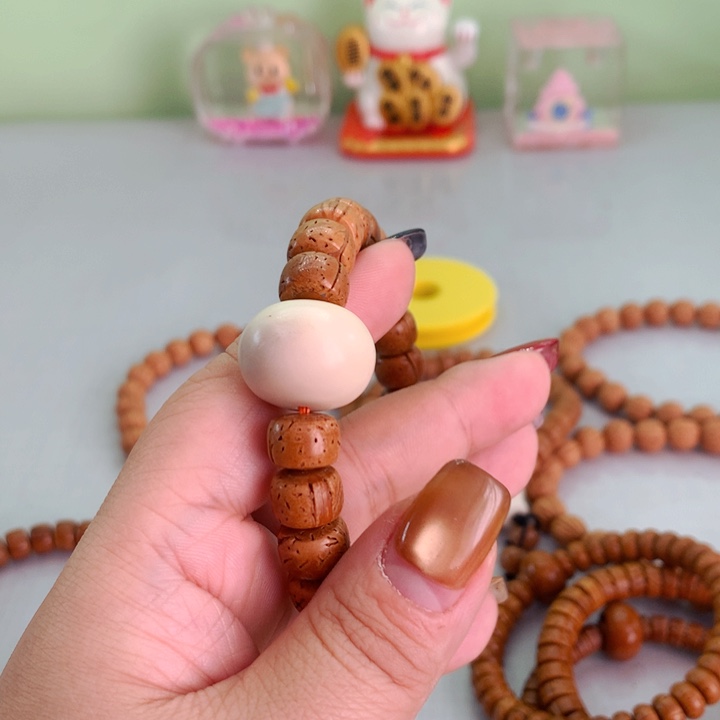 木质类?****^桃核手串精工直切