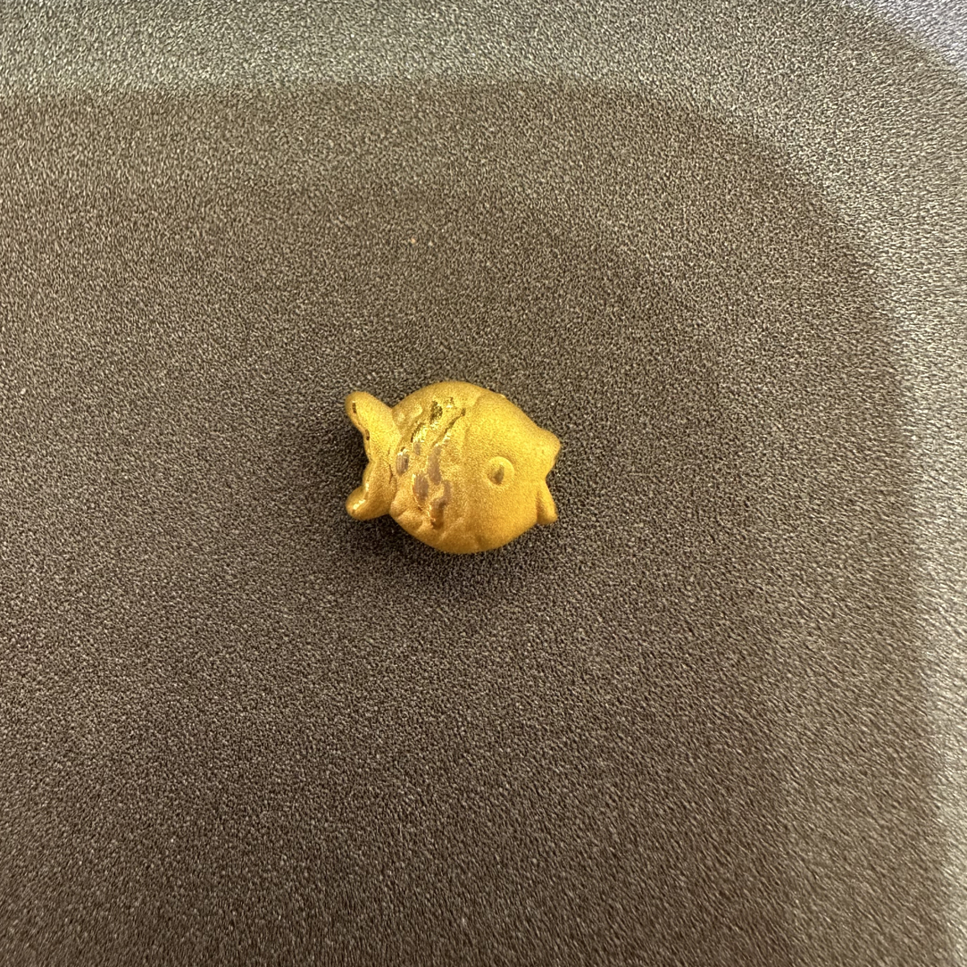 【夏夏专享】足金999 小鱼 ZP 0.42 攒金有道