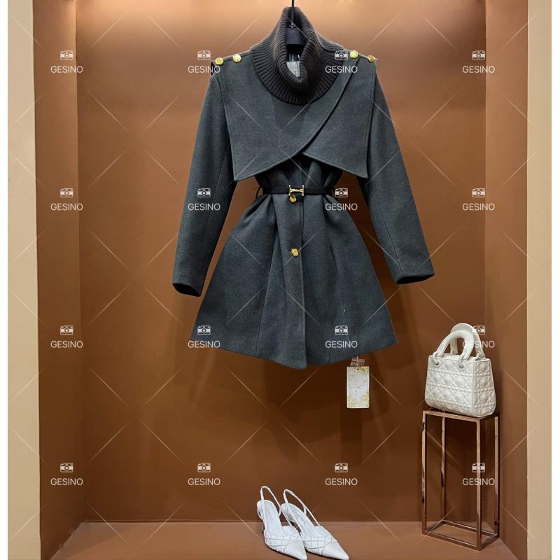 【闵闵】秋冬气质小香风时尚设计师中长款外套 QD-2025226