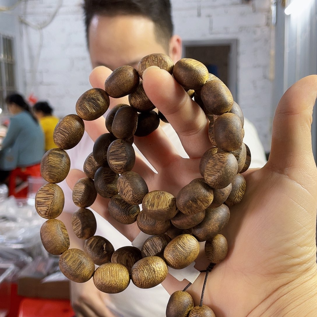 手串沉香棋楠老白棋留疤长串1.3/66克多样性发一