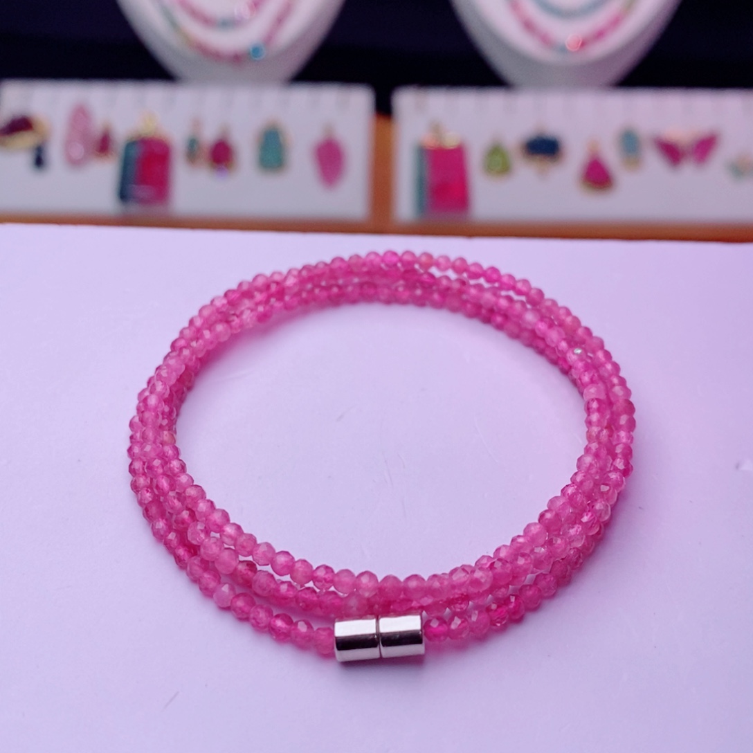 颈饰未镶嵌碧玺切面项链yy