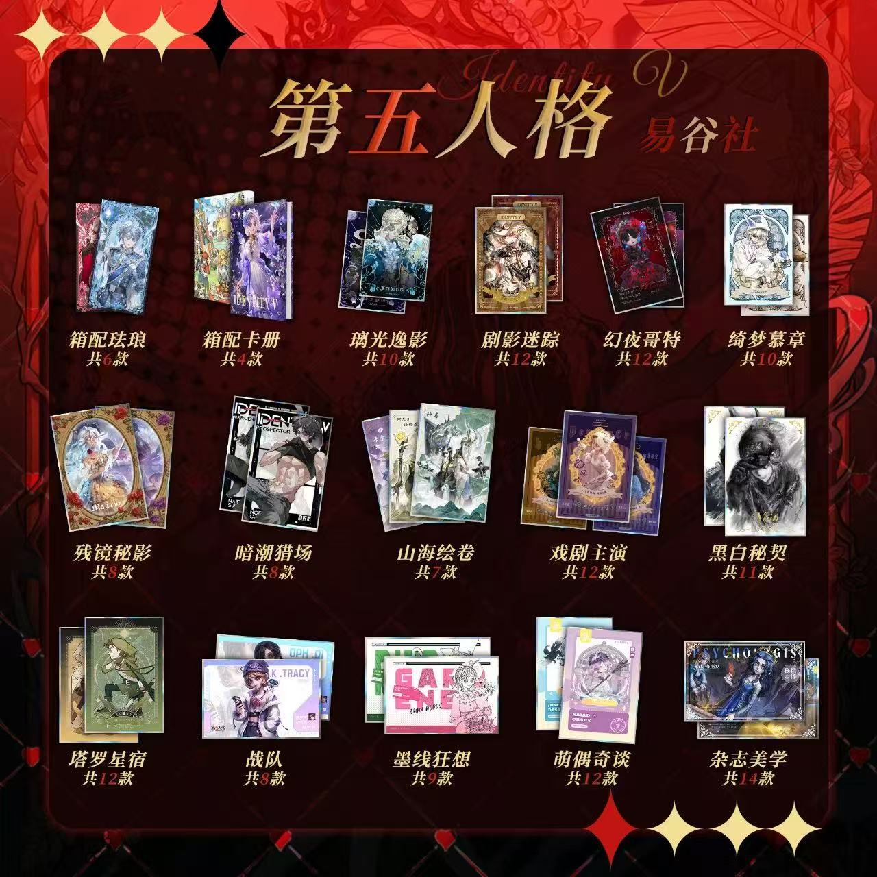【叠叠】第五人格易谷社色纸二创盲盒 默认代拆