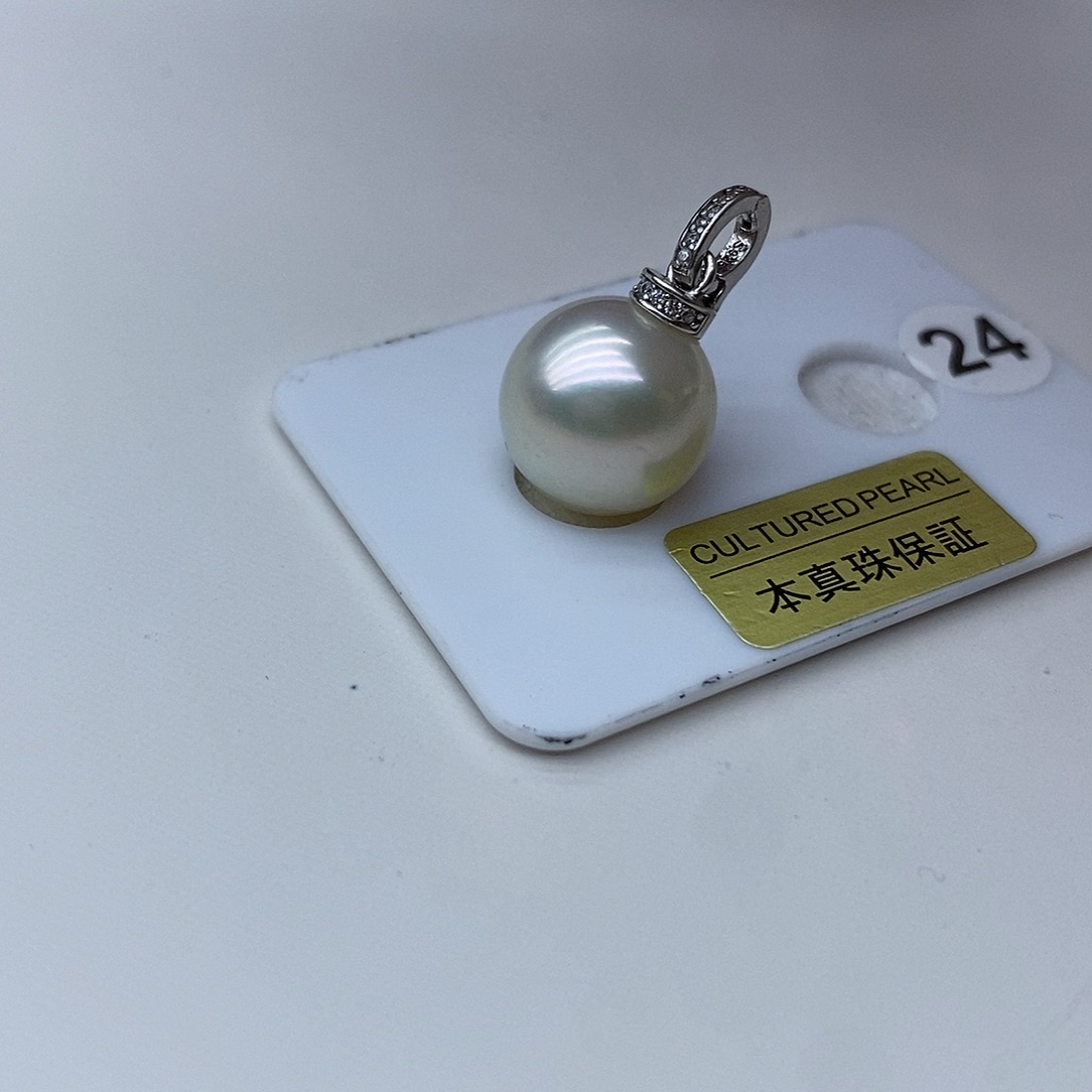 海水珍珠颈饰银S925镶嵌