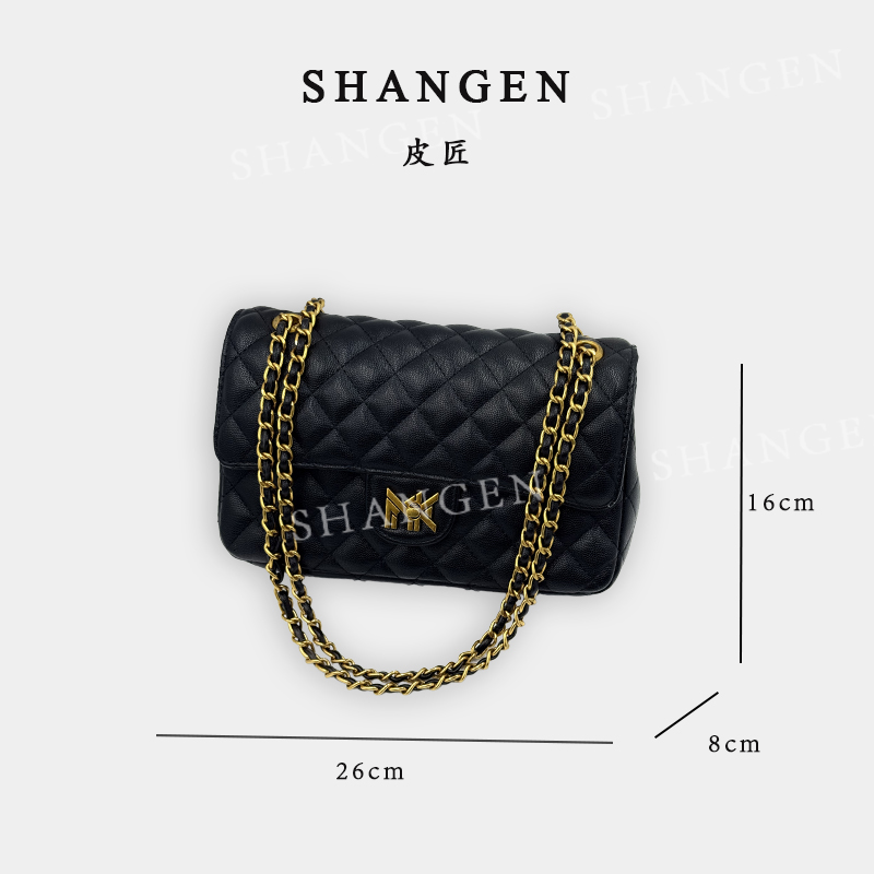 【尚恩CC】FES-5188-黑色-轻奢时尚女士新款单肩斜挎包