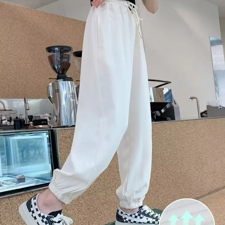 冰丝长裤薄款孩儿童女童夏天新款2025夏季运动裤中大童宽松防蚊裤