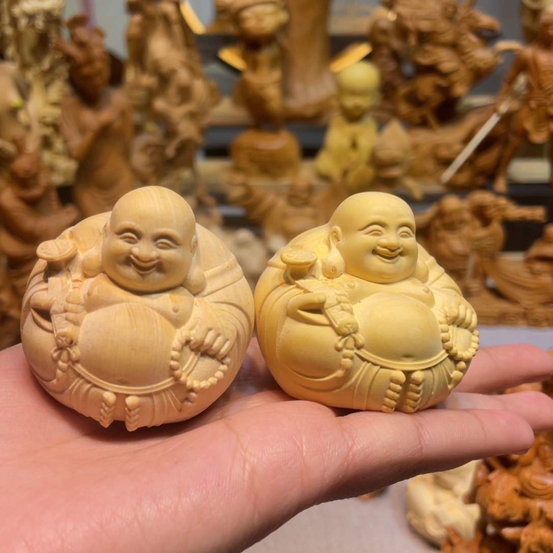 黄杨木黄杨木一对瑕疵米勒