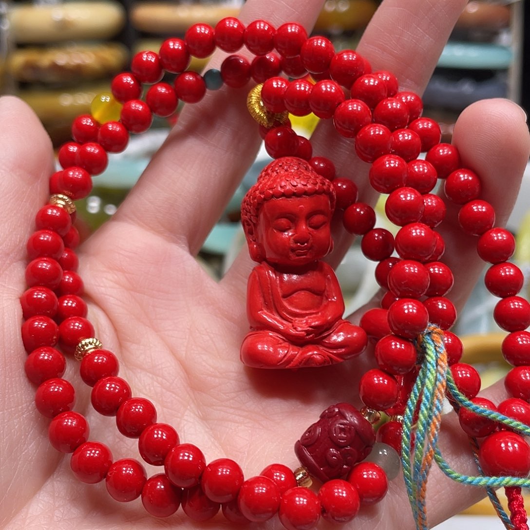 蛇纹石玉手串未镶嵌