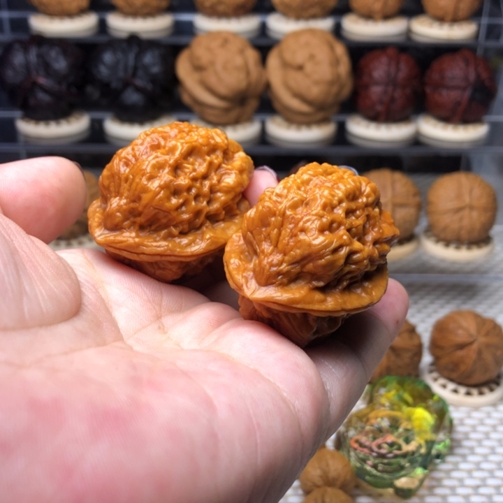 把件文玩核桃10霸王枪金蟾37尺