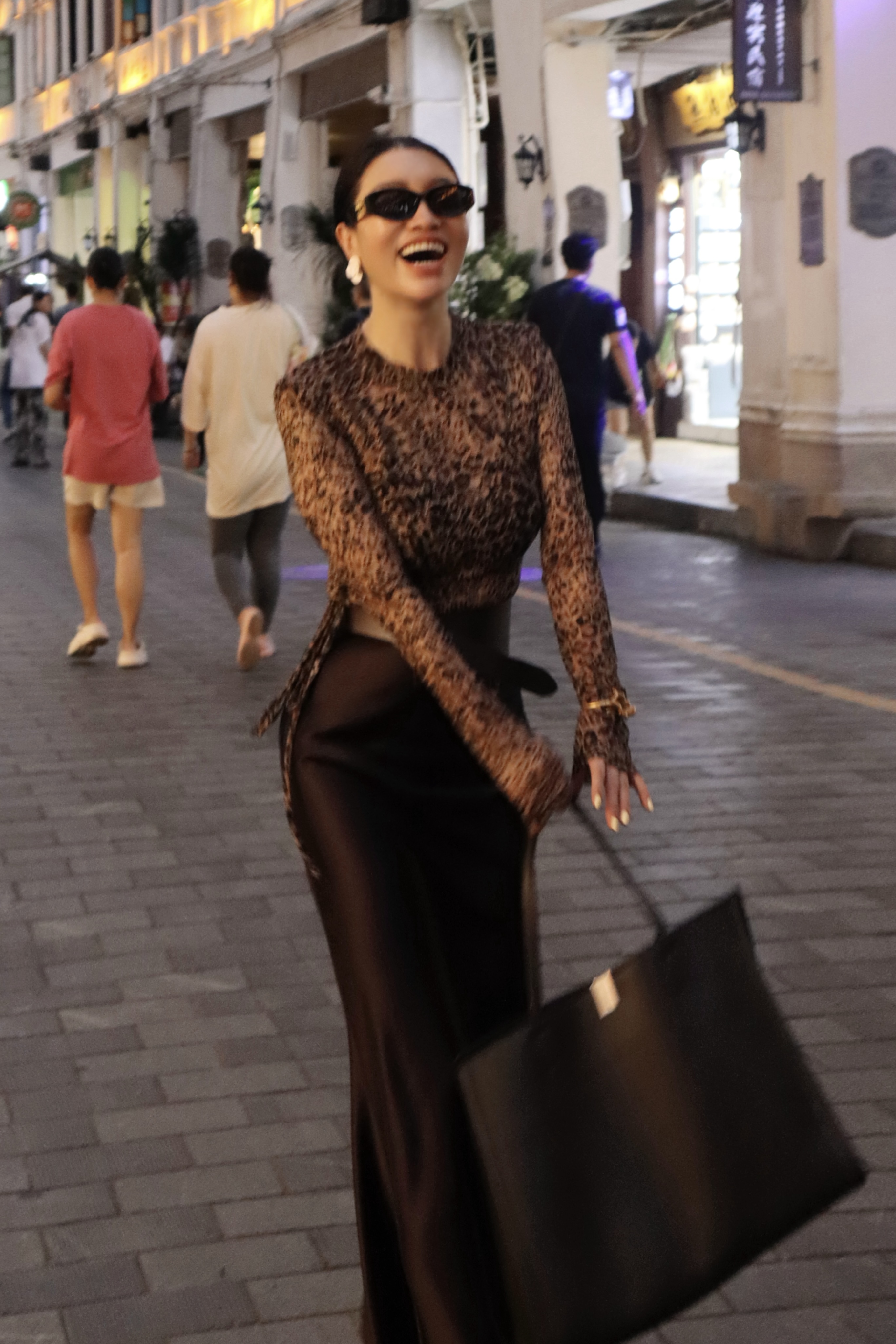 【LuYao.录垚原创】豹纹蕾丝上衣