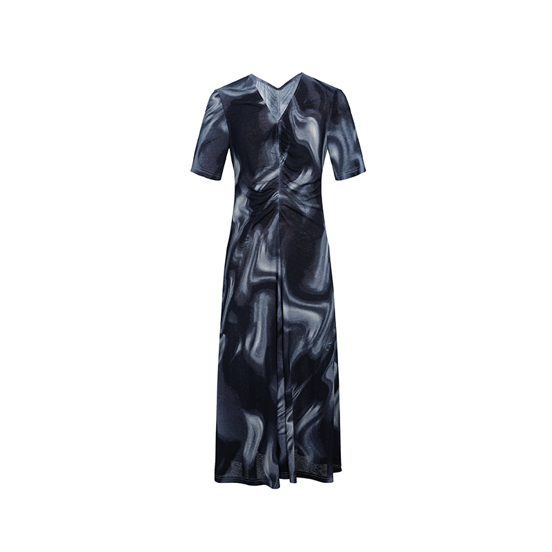 【直播专属】商场同款夏季新品收腰抽褶连衣裙N195A42281